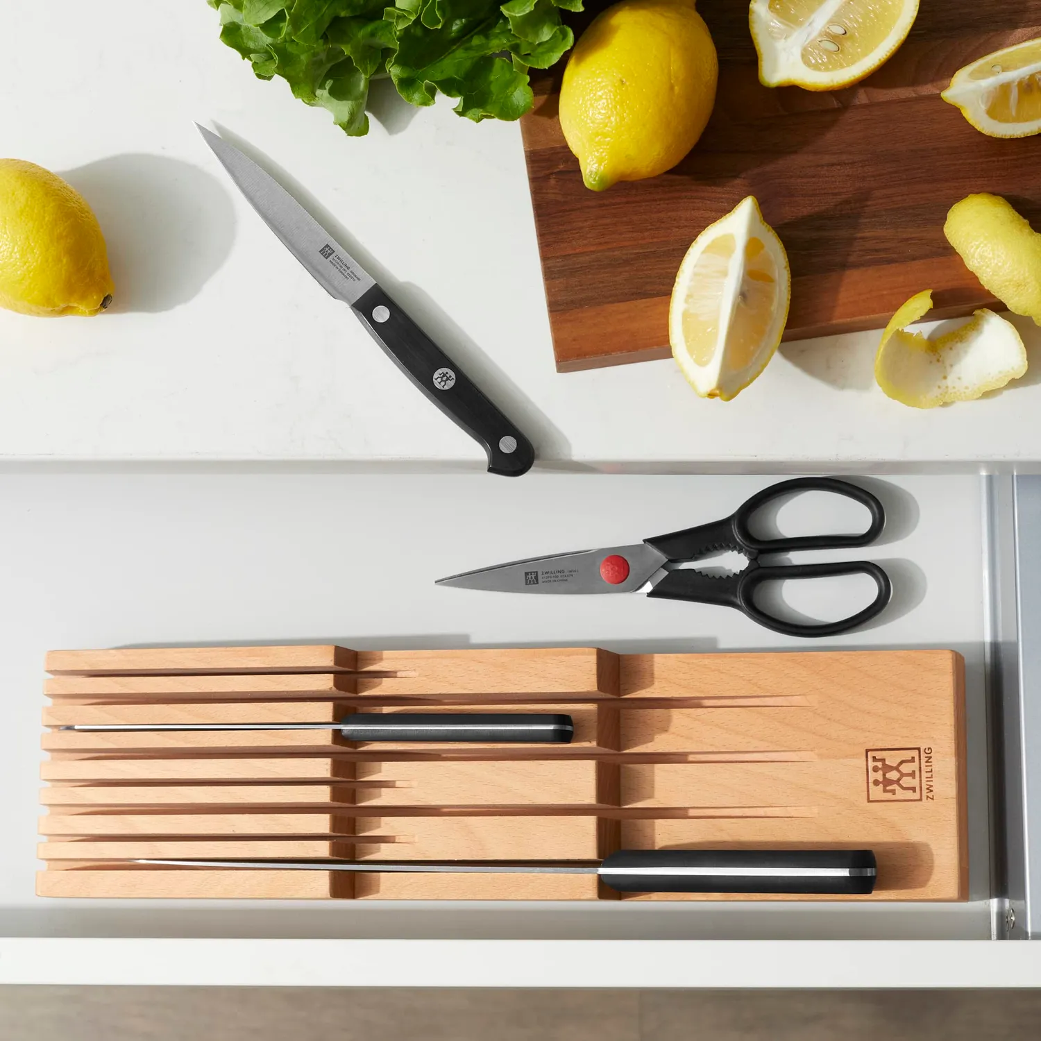 Zwilling organizer coltelli cassetto faggio 8 posti