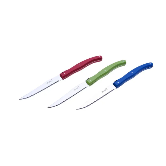 Laguiole en Aubrac coltelli da bistecca set 6 pezzi faggio multicolore
