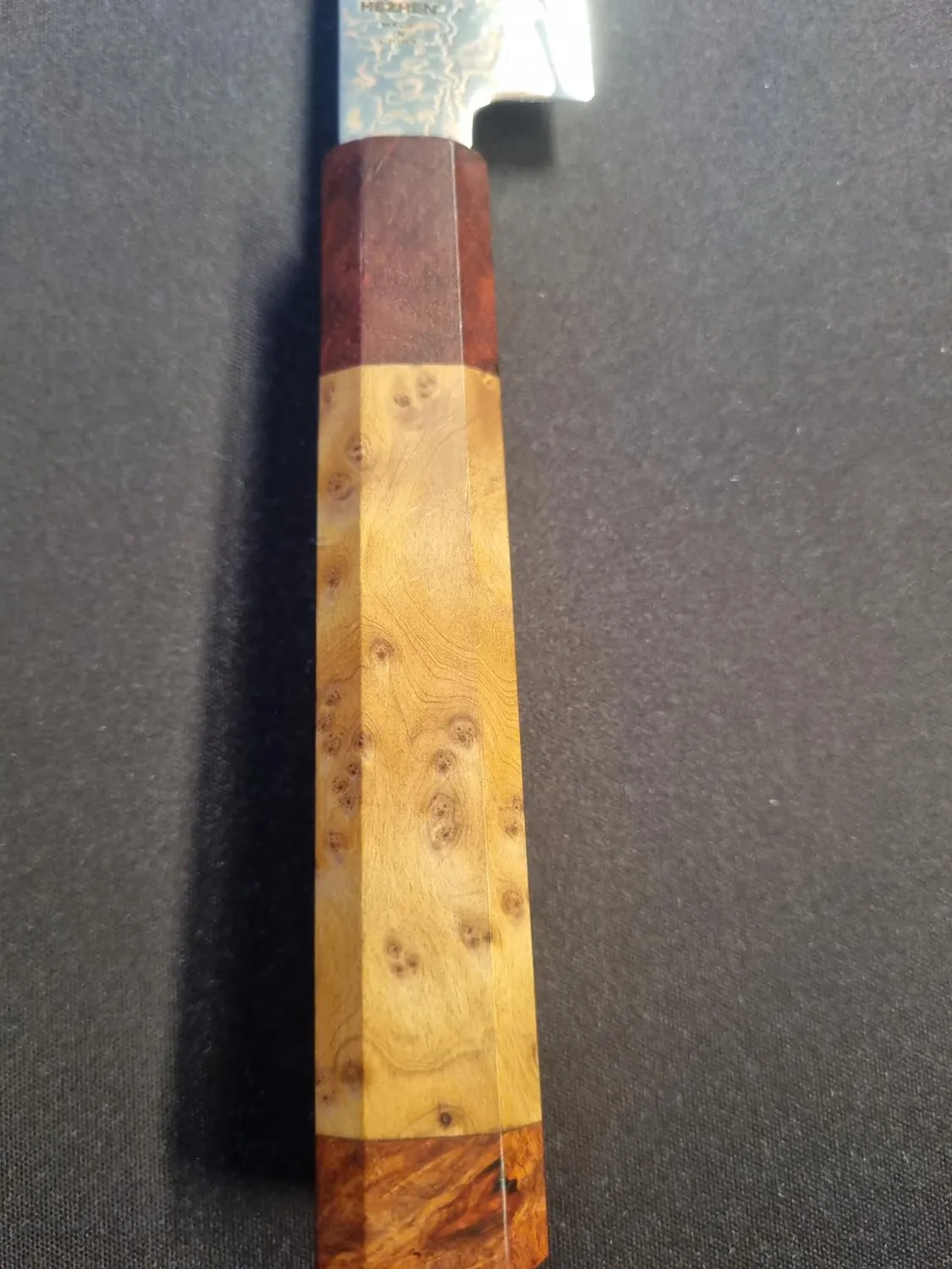 Hezhen Coltello Universale Damasco 14 cm Legno Scatola
