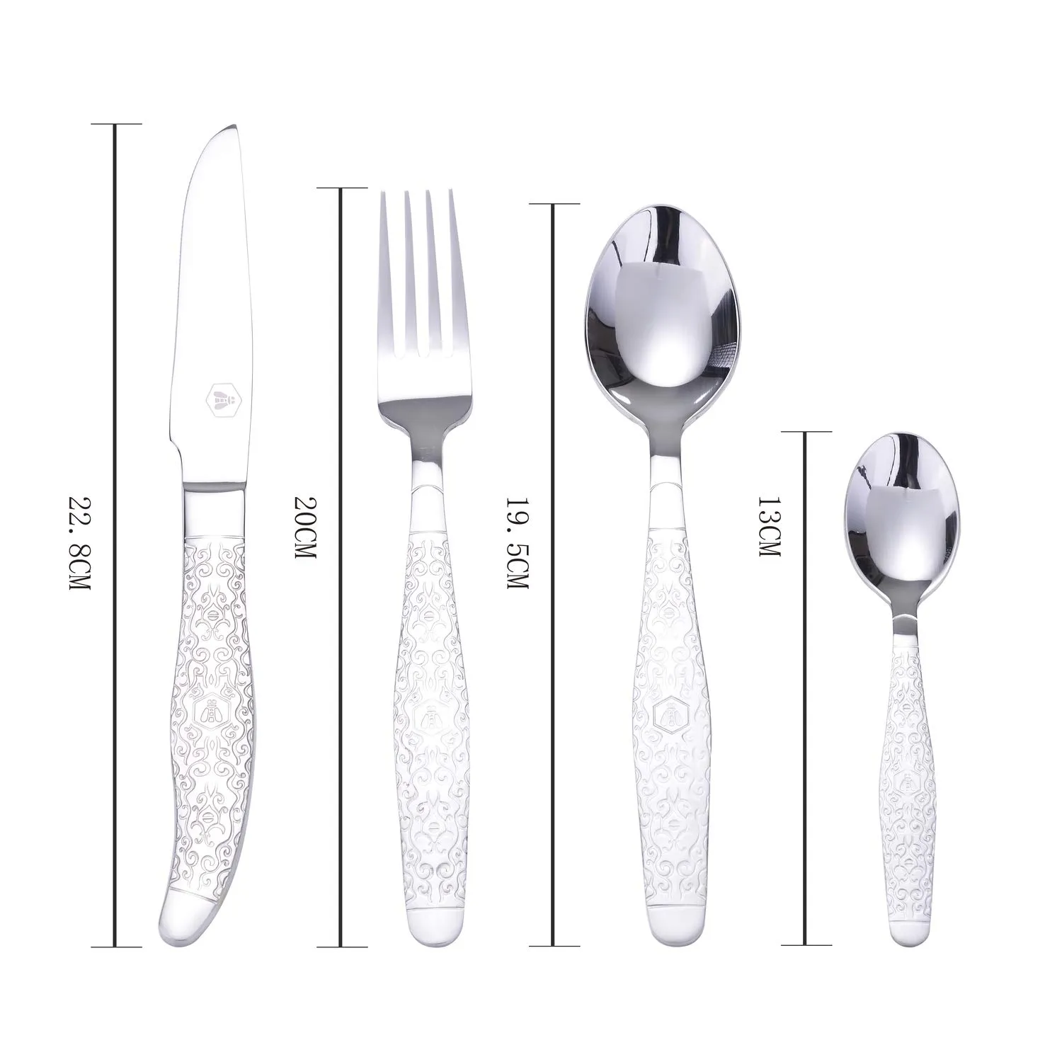 Laguiole en Aubrac set posate 24 pezzi veneziano acciaio