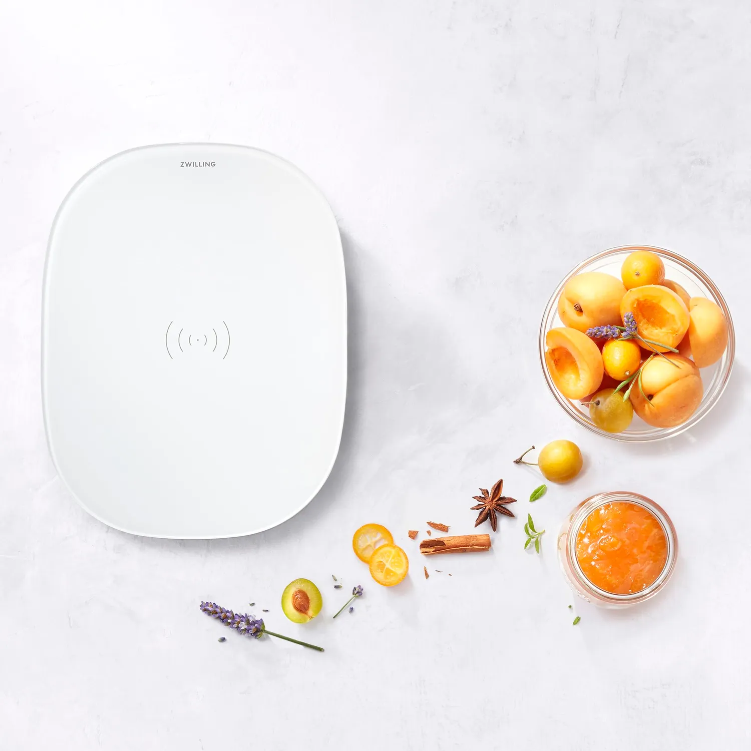 Zwilling Enfinigy bilancia cucina digitale 10 kg bianca