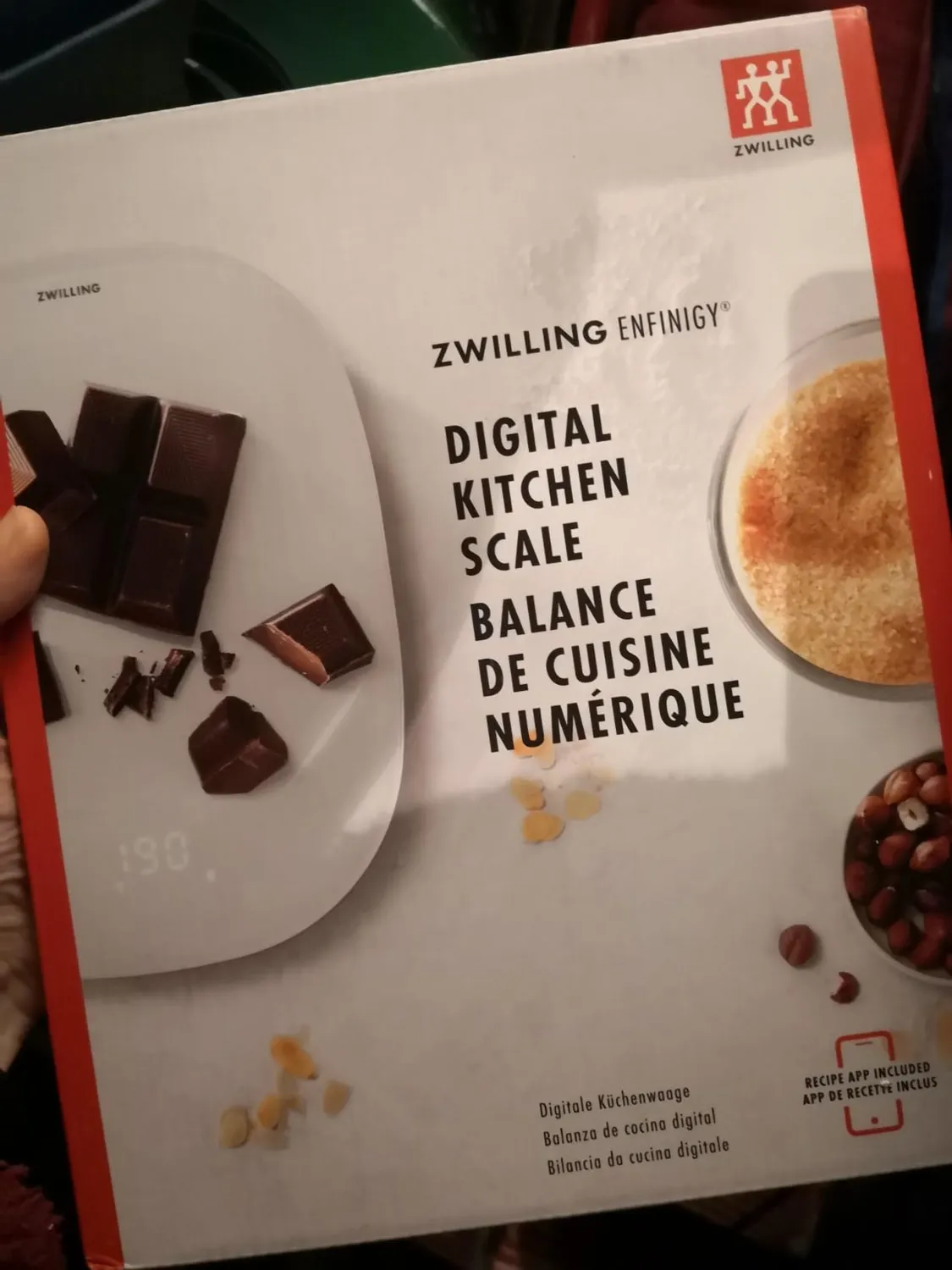 Zwilling Enfinigy bilancia cucina digitale 10 kg argento