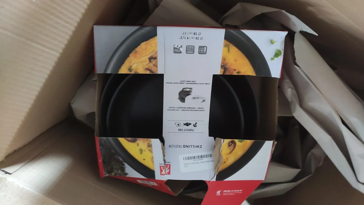 Zwilling TrueFlow Set 2 Padelle 24+28 cm Induzione Inox