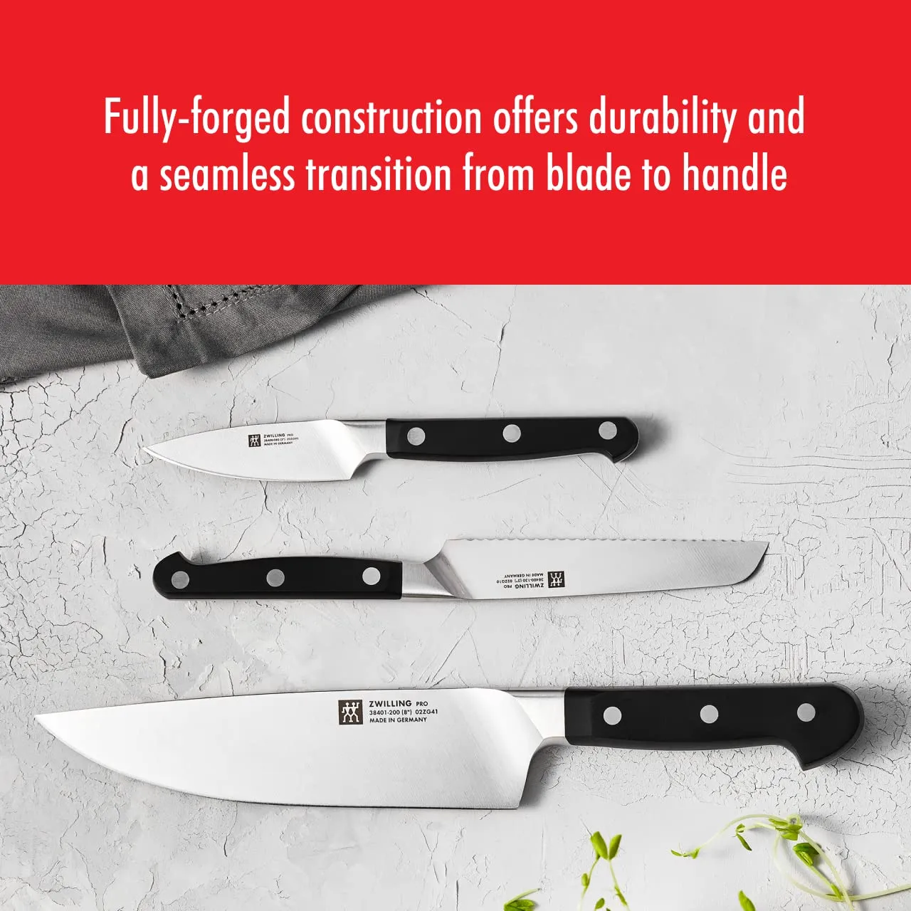 Zwilling Pro Set 7 Coltelli Autoaffilanti Inox