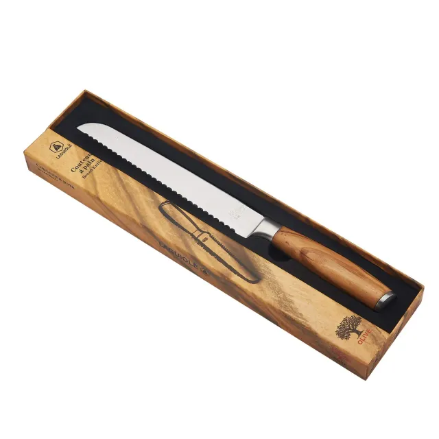 Laguiole en Aubrac Coltello Pane Ulivo 21 cm