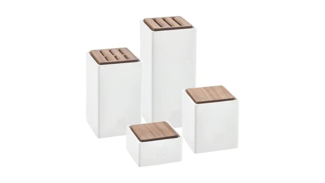 Zwilling Set 4 Pezzi Ceppo Coltelli Ceramica Legno
