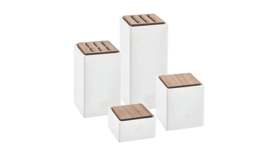 Zwilling Set 4 Pezzi Ceppo Coltelli Ceramica Legno