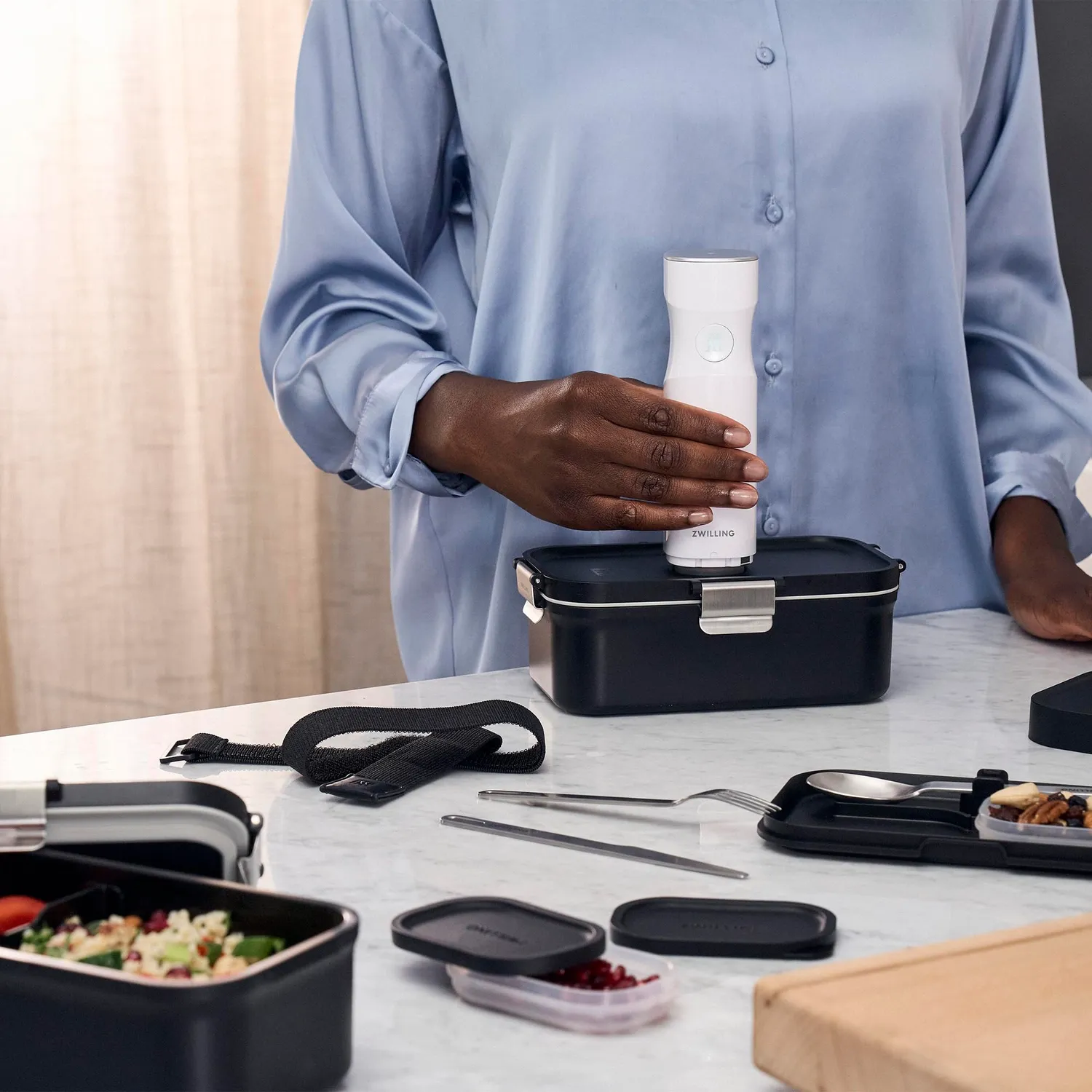 Zwilling Fresh & Save Lunch Box-to-Go portapranzo sottovuoto con posate