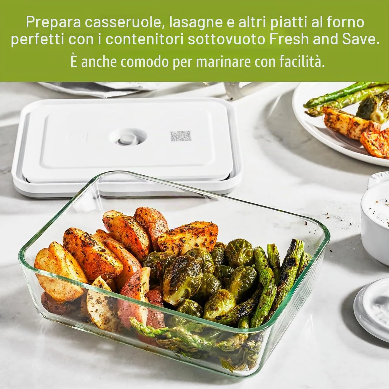 Zwilling Fresh & Save Contenitore Sottovuoto Vetro S Grigio