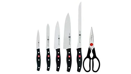 Zwilling Twin Pollux set 5 coltelli + forbici nero
