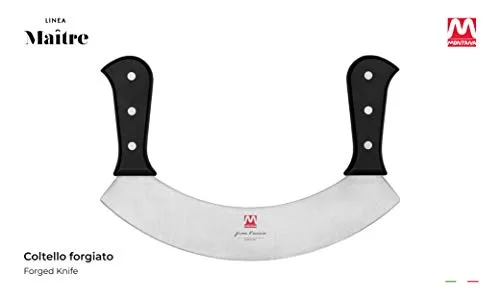 Montana Maitre mezzaluna cucina 25 cm acciaio azoto