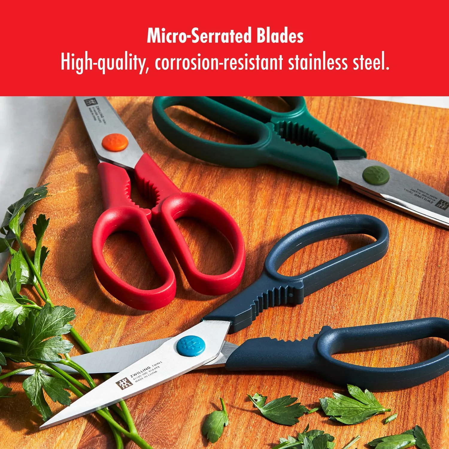 Zwilling Now S forbici cucina blu mirtillo acciaio