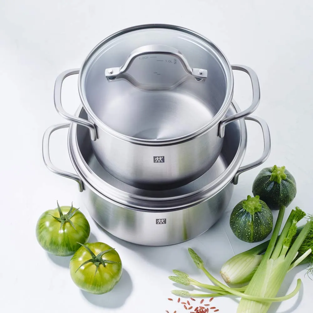 Zwilling Flow batteria pentole 5 pezzi induzione inox 18/10