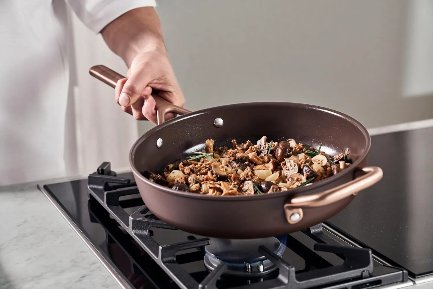 Zwilling Milano padella 28 cm con coperchio antiaderente ceramica