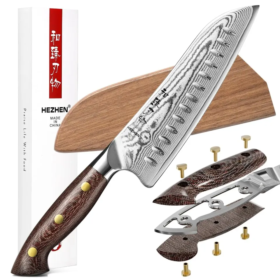 HEZHEN Damasco Coltello da Chef 19 cm Acciaio Damasco