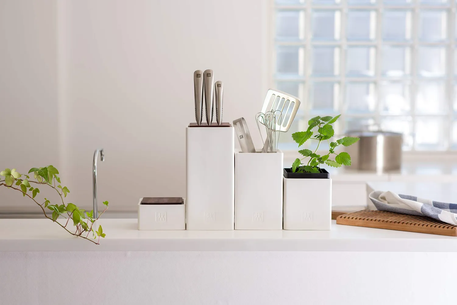 Zwilling Blocco Ceramica ceppo coltelli grande vuoto