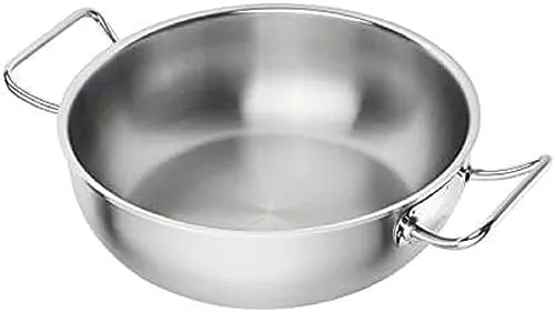 Zwilling Pro wok 30 cm rotondo acciaio inox fondo triplo