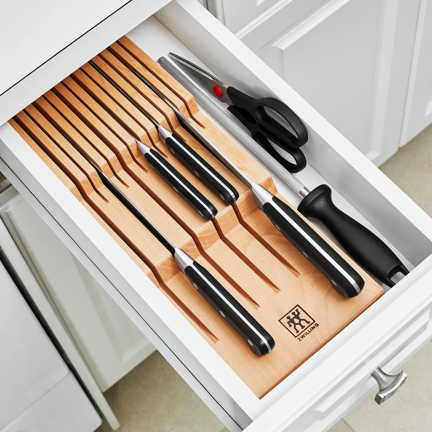 Zwilling inserto cassetto portacoltelli legno 12 posti faggio
