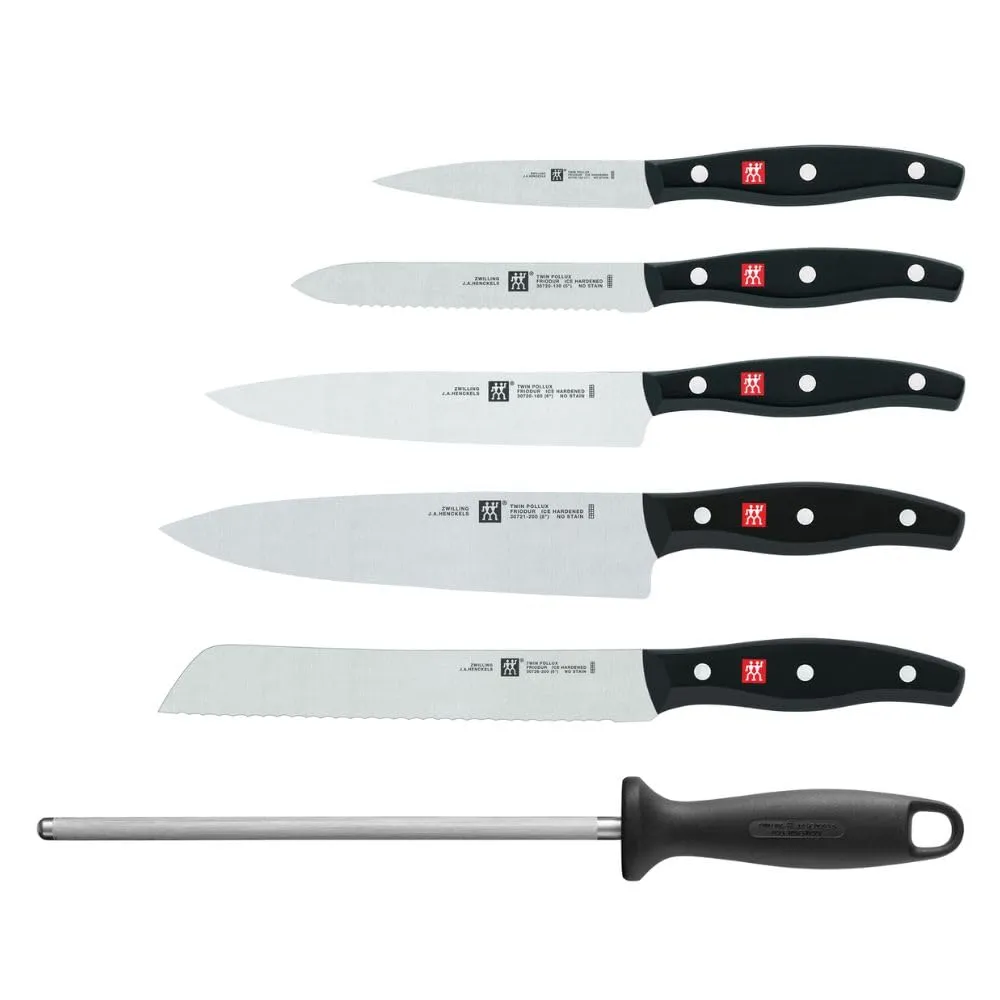 Zwilling Twin Pollux ceppo coltelli 7 pezzi bambù forgiati