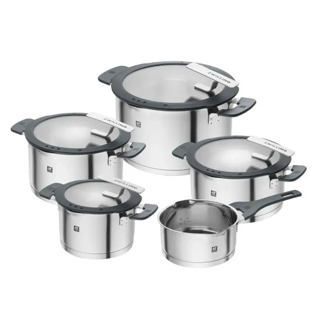 Zwilling Simplify batteria pentole 5 pezzi argento induzione