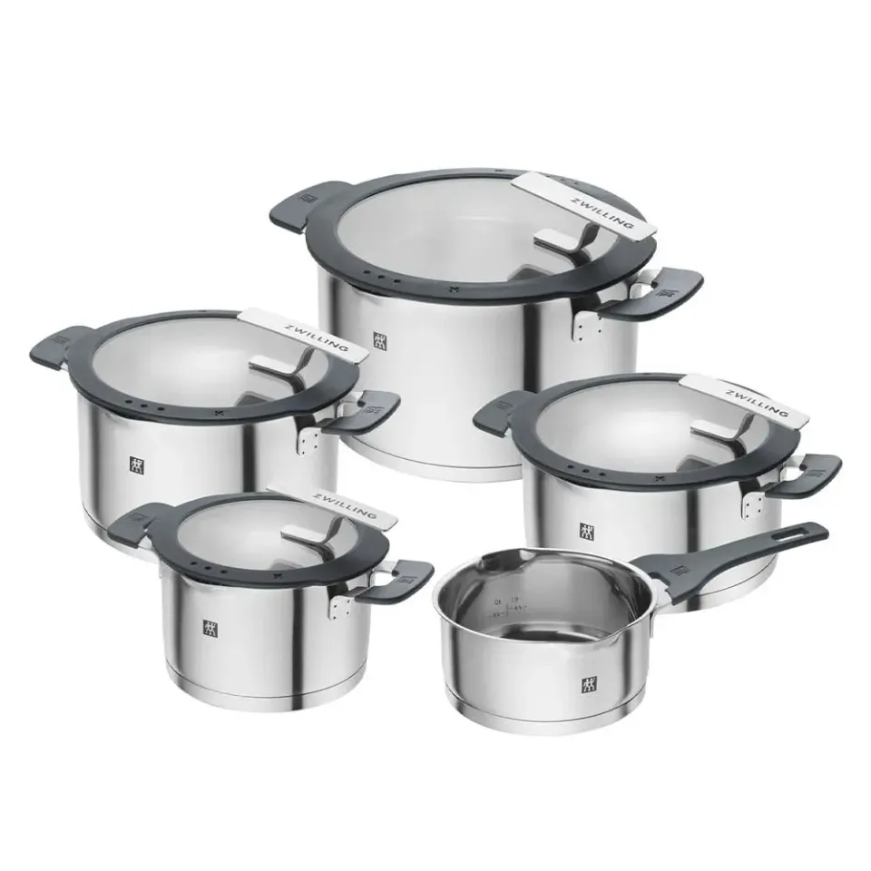 Zwilling Simplify batteria pentole 5 pezzi argento induzione