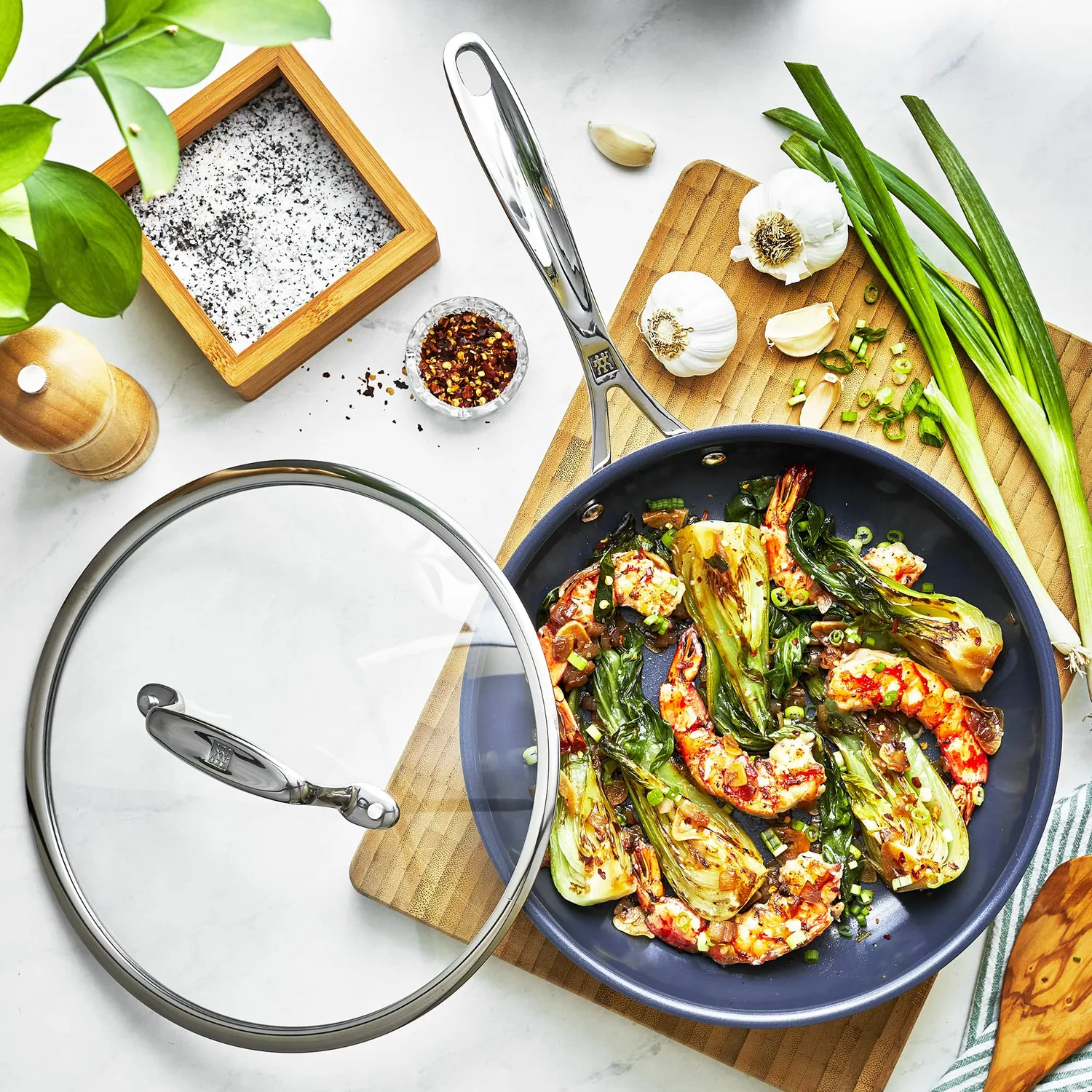 Zwilling Clad CFX Set Padelle Ceramica 2 Pezzi Coperchio