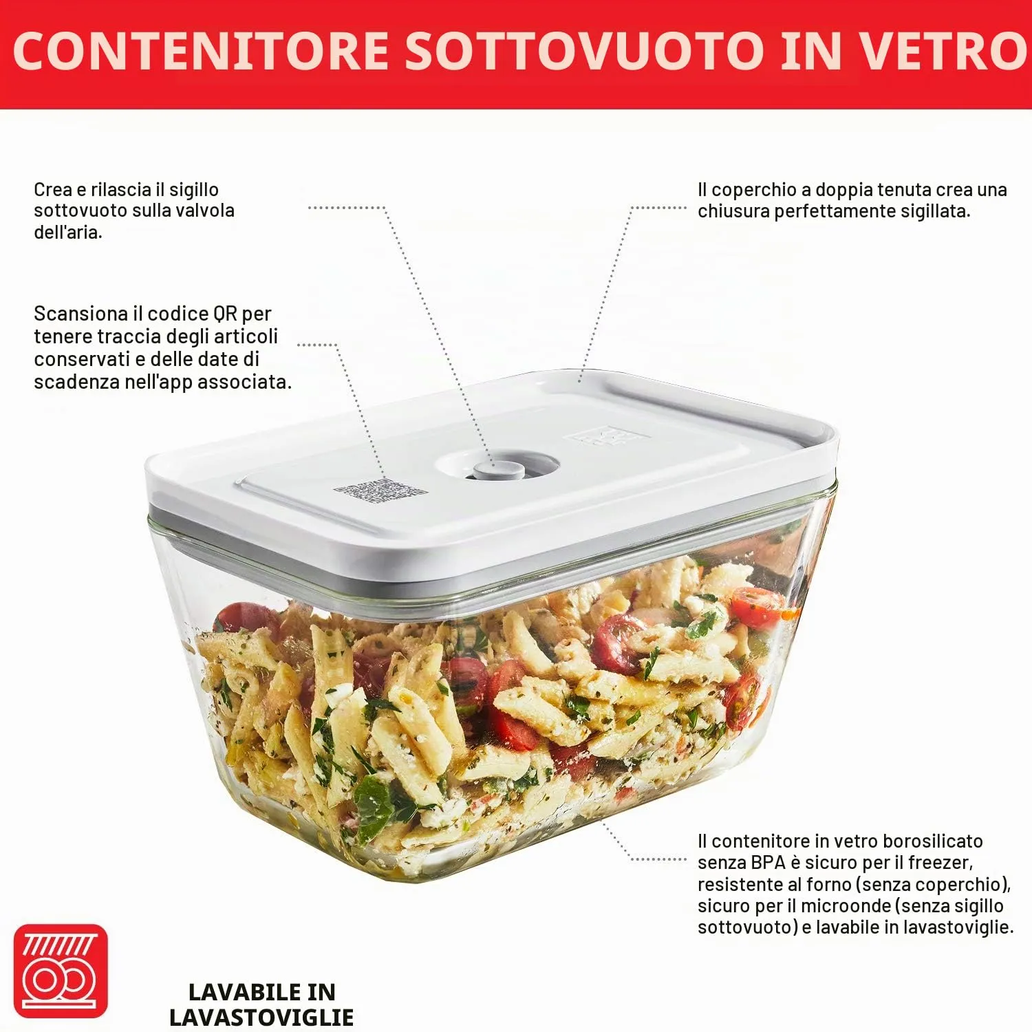 Zwilling Fresh & Save kit sottovuoto 6 pezzi ricaricabile
