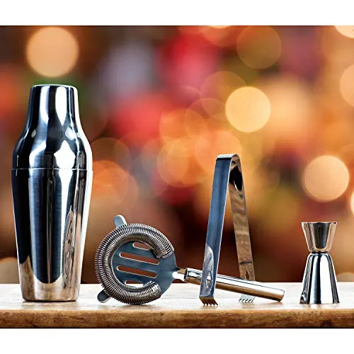 Laguiole en Aubrac Set 4 Shaker Cocktail Acciaio
