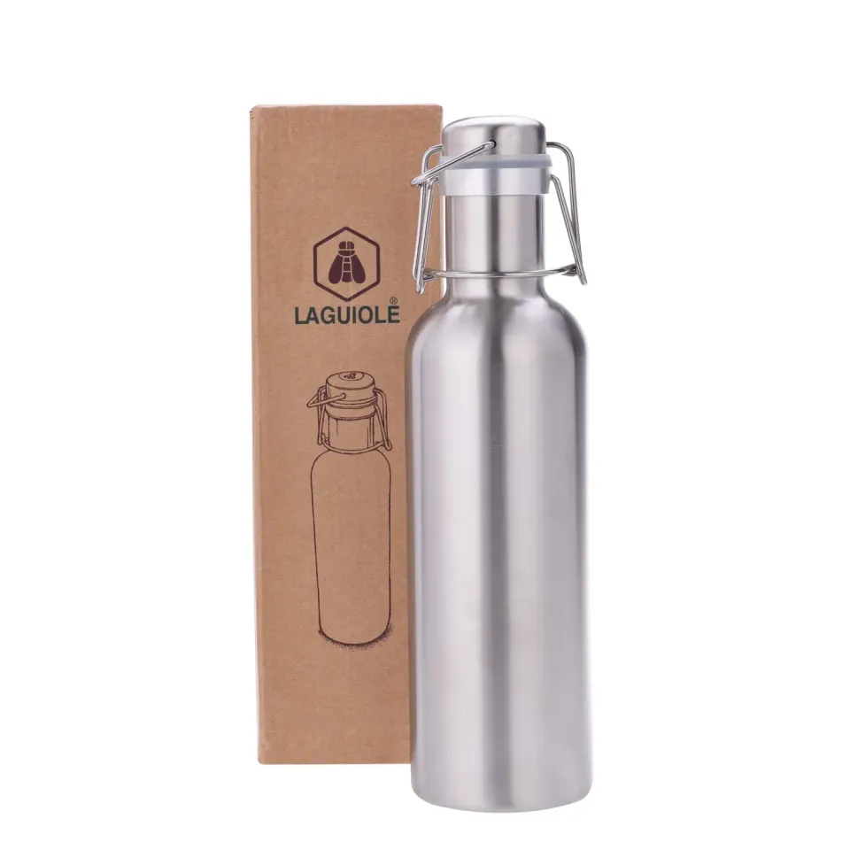 Laguiole 40268890 borraccia 800 ml acciaio argento