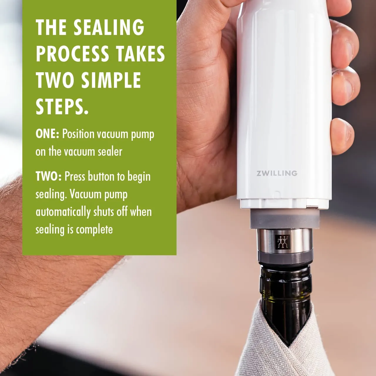 Zwilling Fresh & Save Tappo Vino Sottovuoto Inox