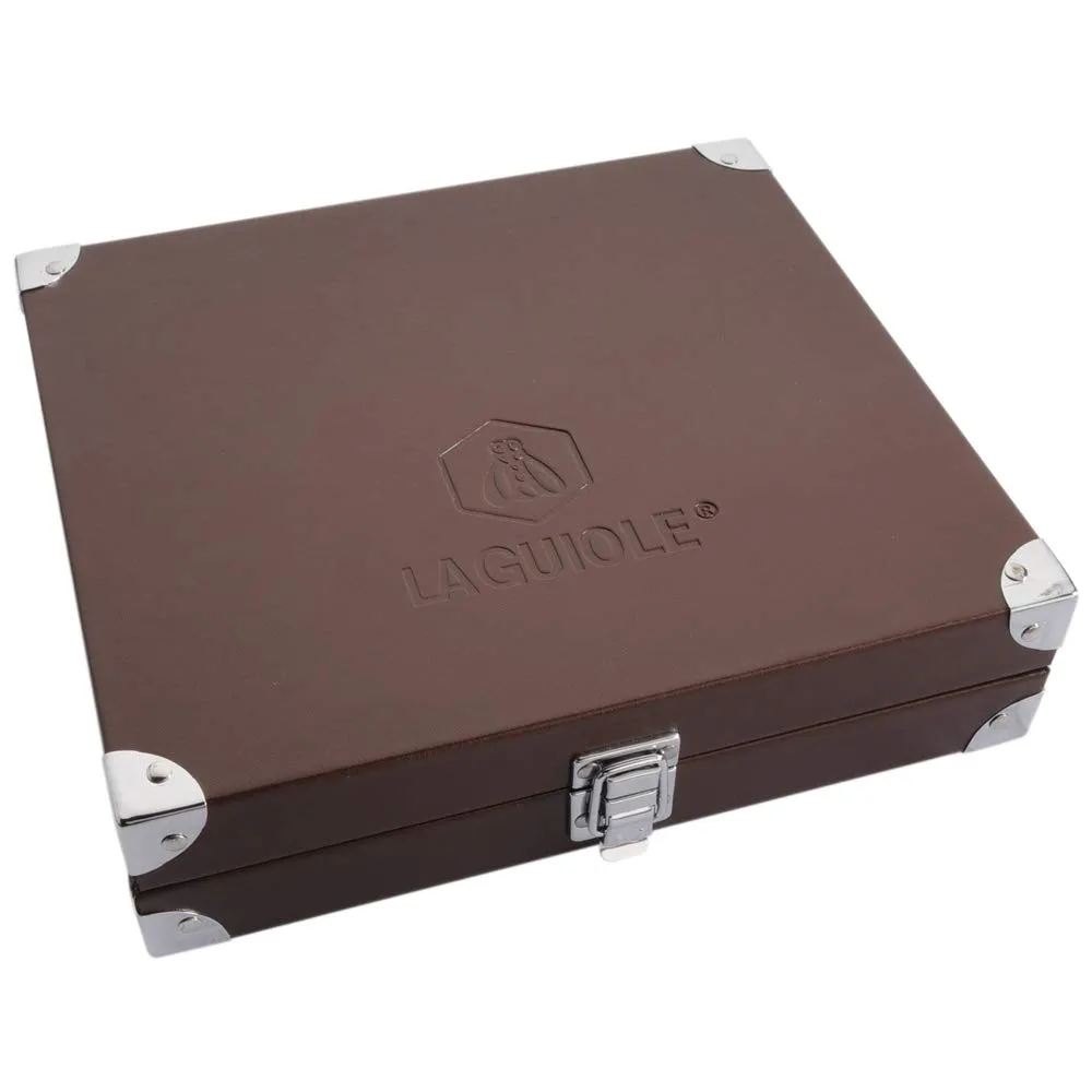 Laguiole 10 coltelli pieghevoli legno esotico inox