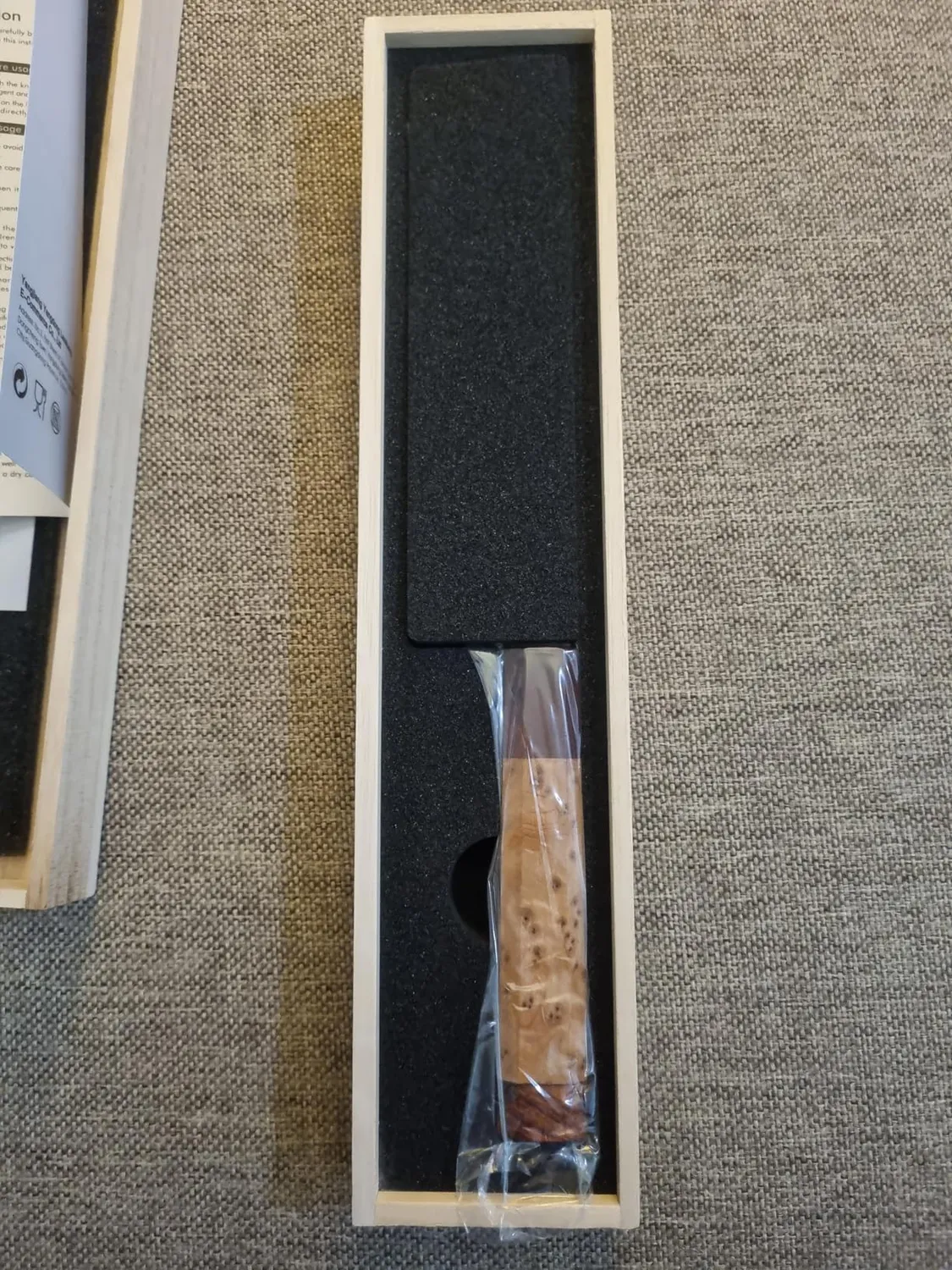 Hezhen Coltello Universale Damasco 14 cm Legno Scatola