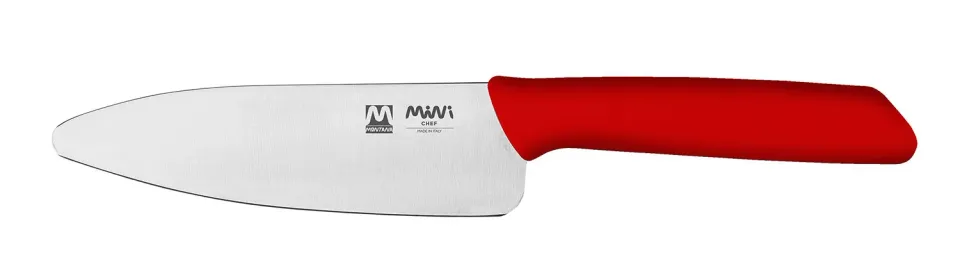 Montana Mini Chef coltello bambini rosso 13 cm punta tonda