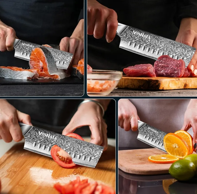 MOSFiATA Nakiri Damasco 7" VG10 Manico G10 67 Strati