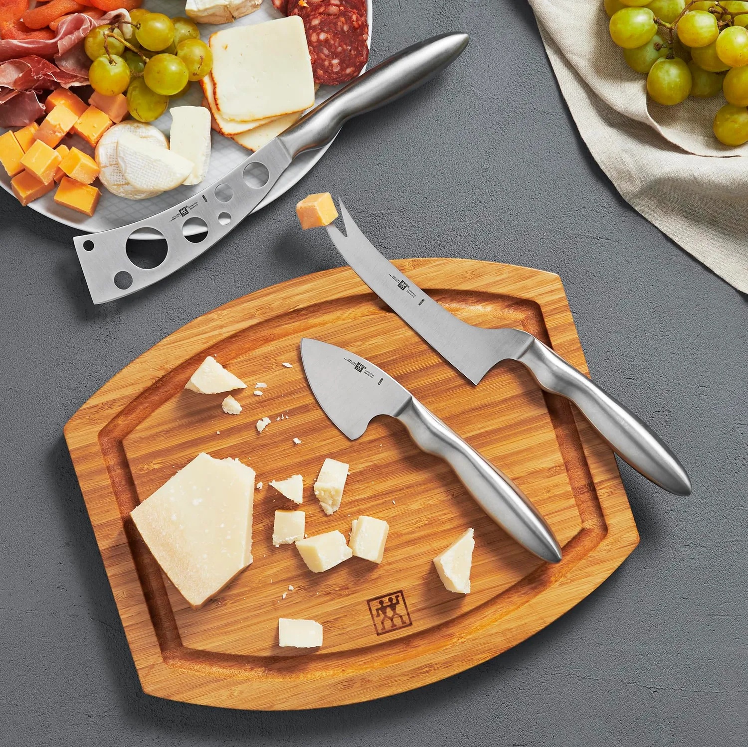 Zwilling 39432-000 set 3 coltelli formaggio inox