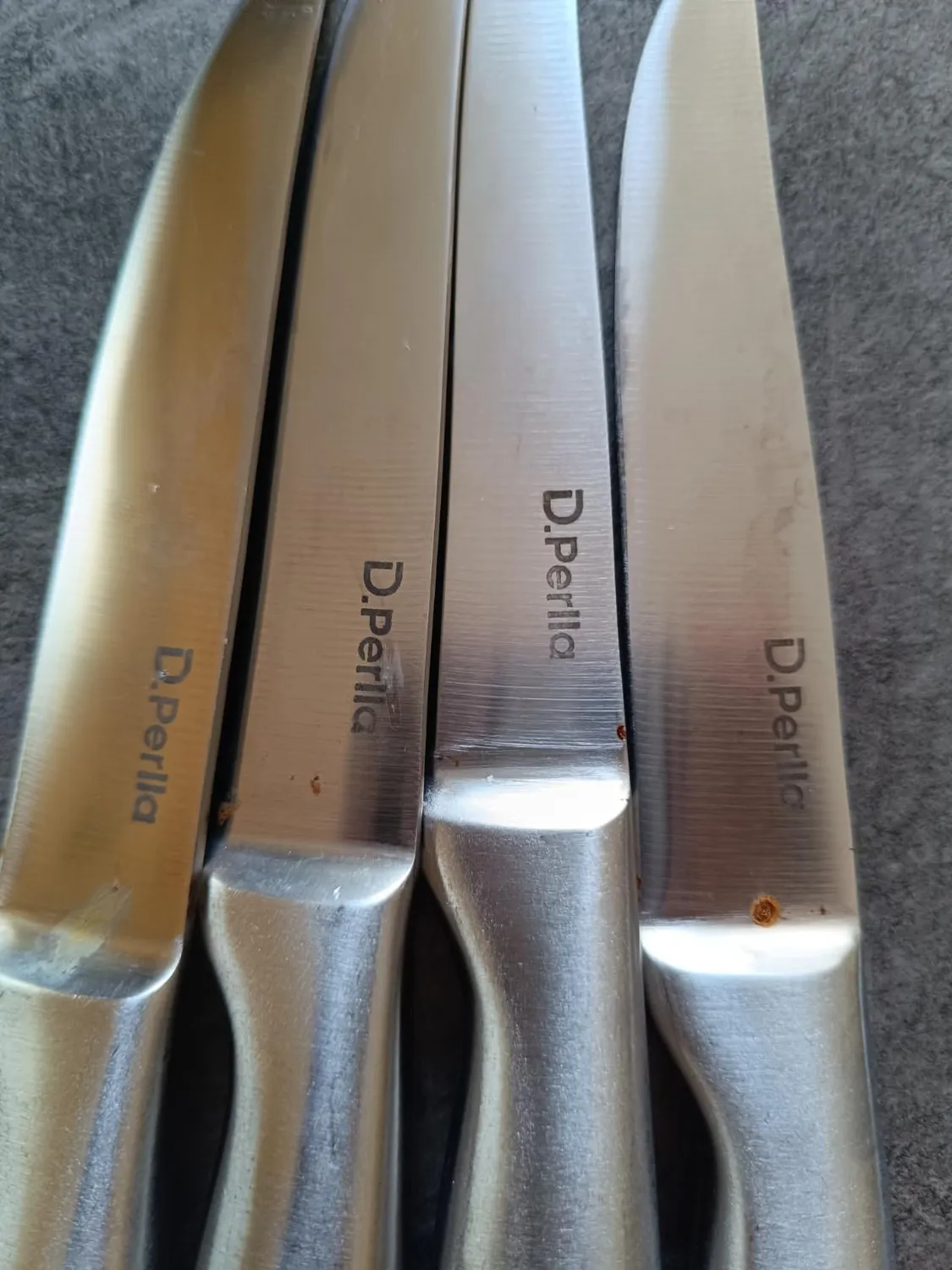 D.Perlla coltelli bistecca 6 pezzi lama liscia inox