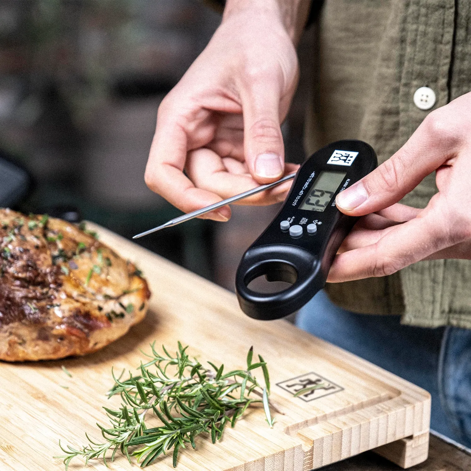 Zwilling BBQ+ termometro cucina digitale nero doppia sonda