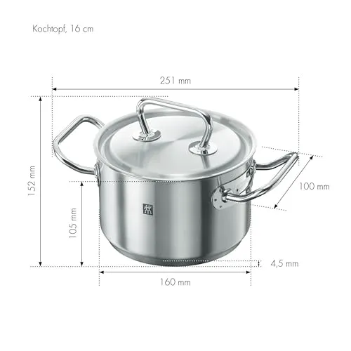 Zwilling Twin Classic Pentola 16 cm Acciaio Induzione