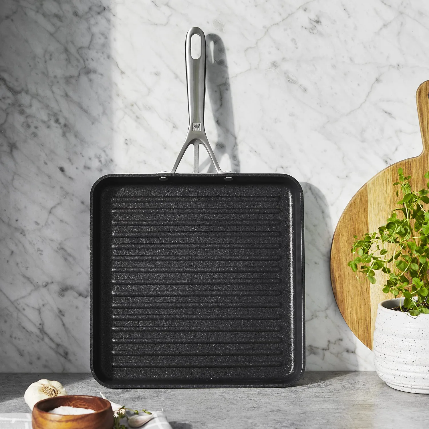 Zwilling Moto bistecchiera antiaderente 28x28 cm alluminio