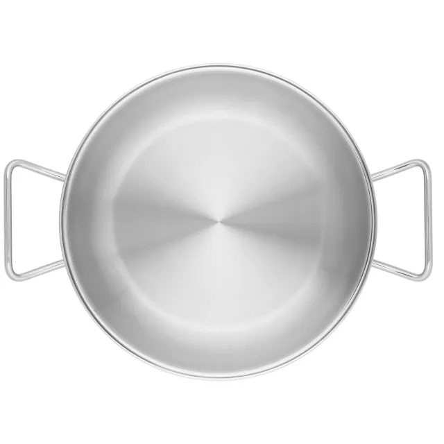 Zwilling Pro wok 30 cm rotondo acciaio inox fondo triplo