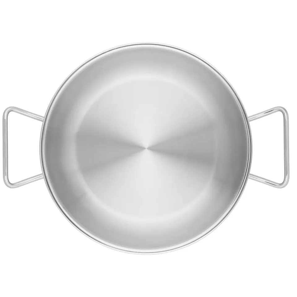 Zwilling Pro wok 30 cm rotondo acciaio inox fondo triplo