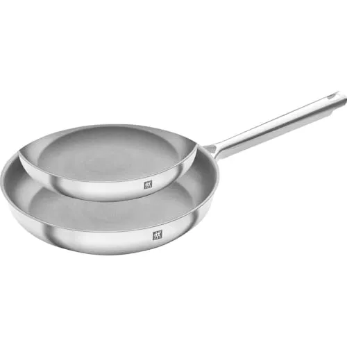 Zwilling TrueFlow Set 2 Padelle 24+28 cm Induzione Inox