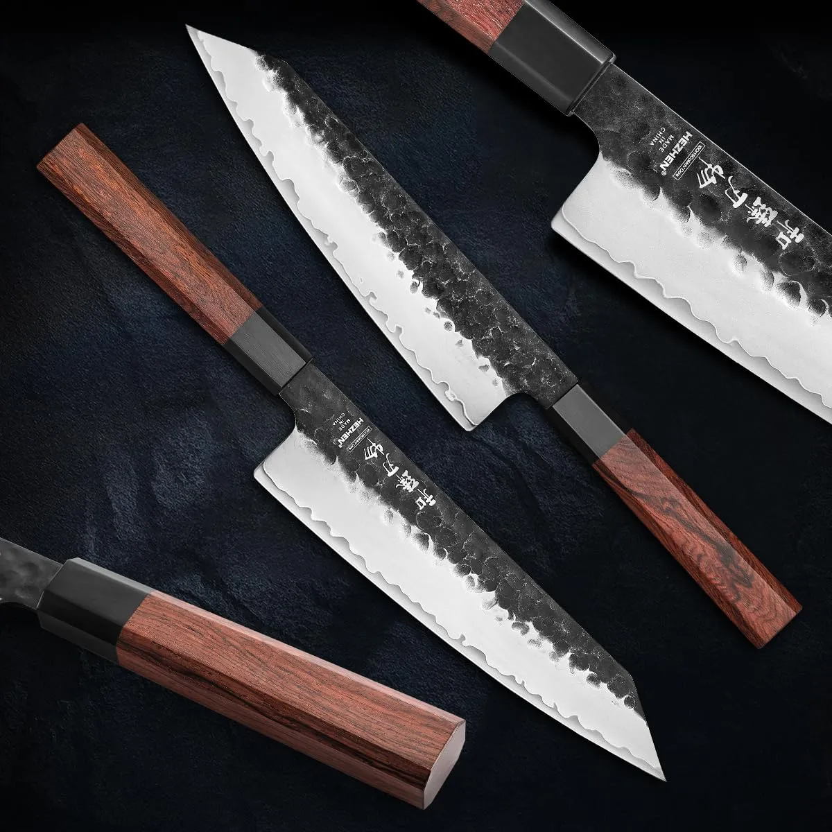 Hezhen Kiritsuke Coltello Chef 22 cm con Fodero