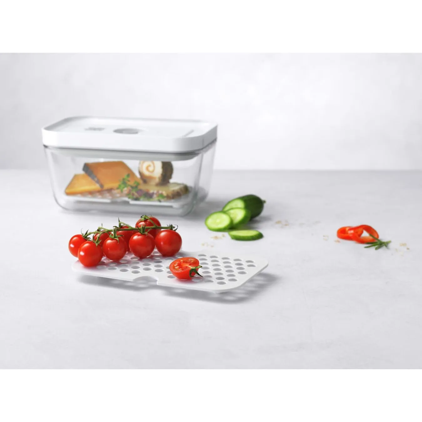 Zwilling Fresh & Save 2 vaschette vetro antigoccia bianche