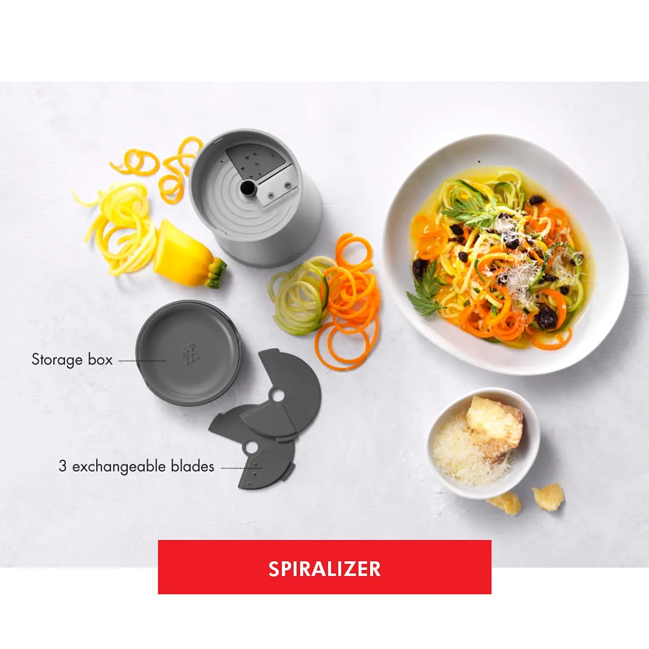 Zwilling Z-Cut spiralizzatore verdure acciaio grigio