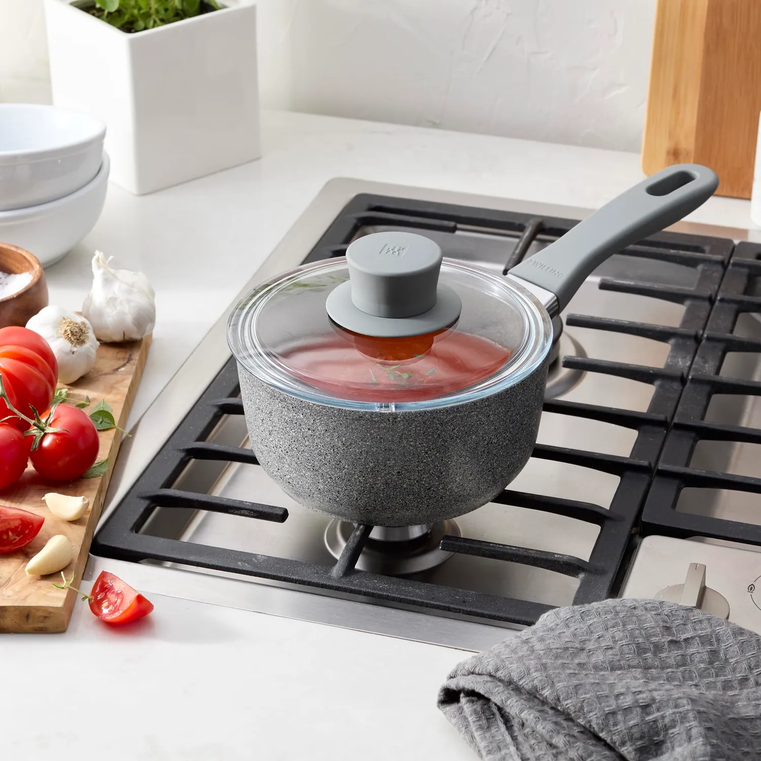 Zwilling Parma Plus 1,5 qt casseruola coperchio antiaderente
