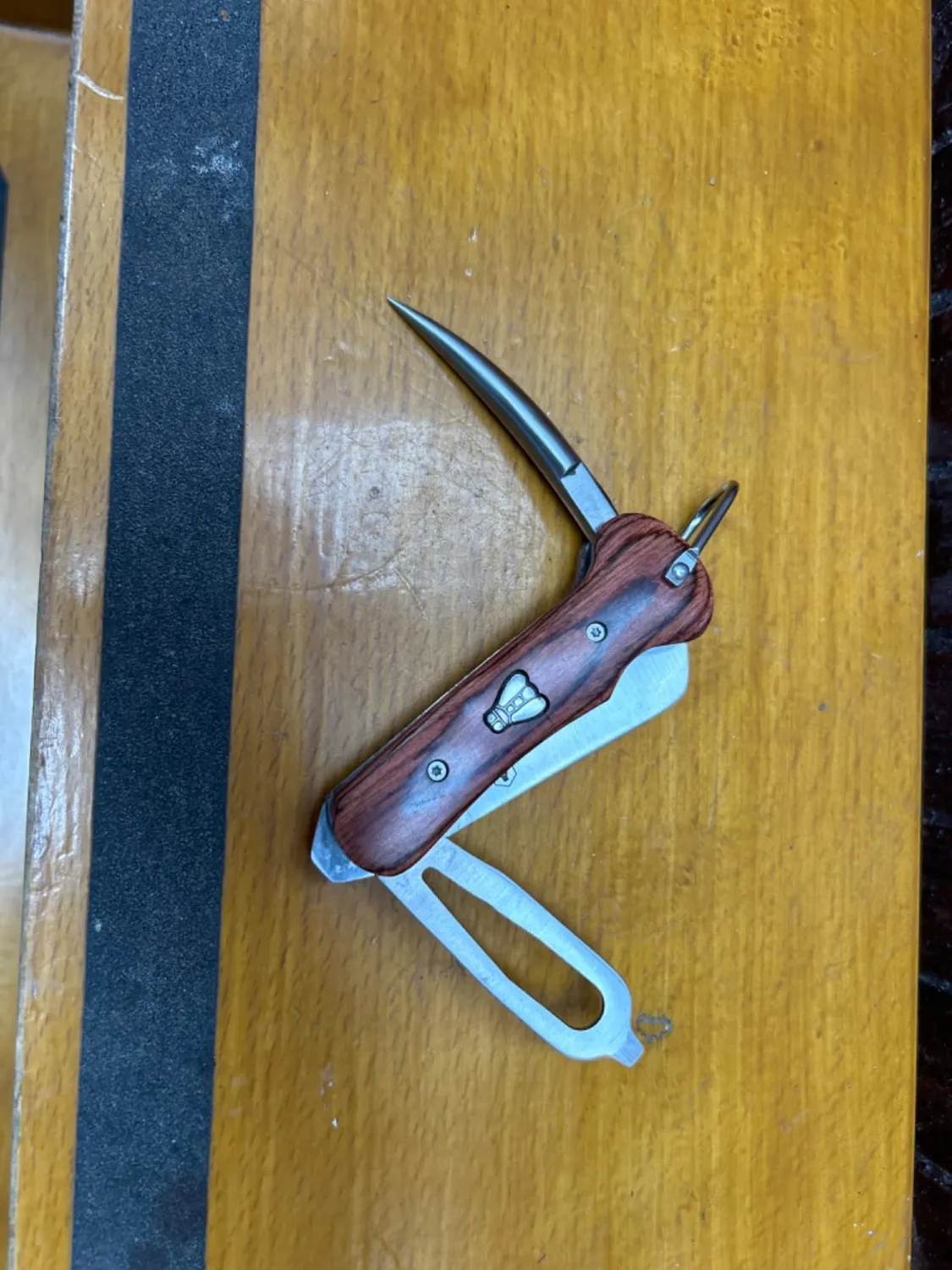 Laguiole en Aubrac Marinaio coltello pieghevole legno pakka marrone