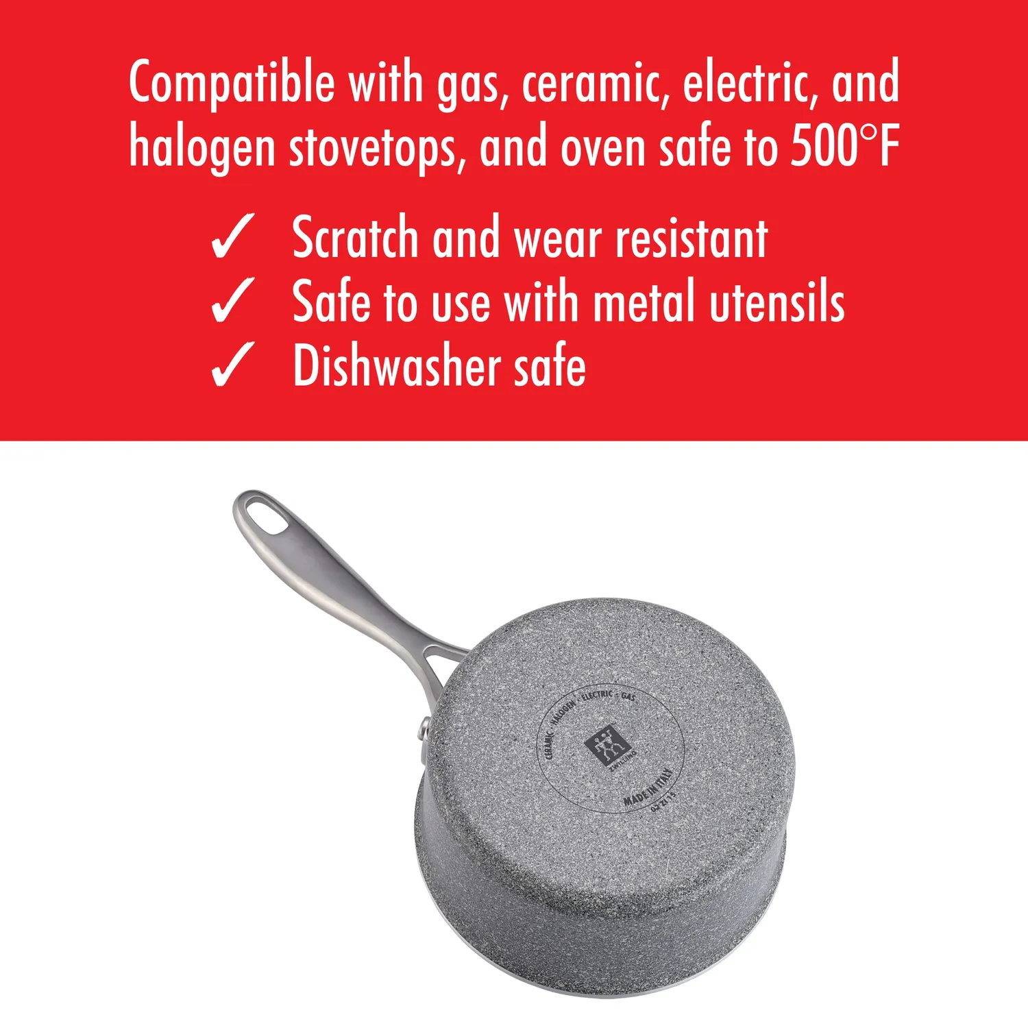 Zwilling Vitale casseruola antiaderente con coperchio alluminio