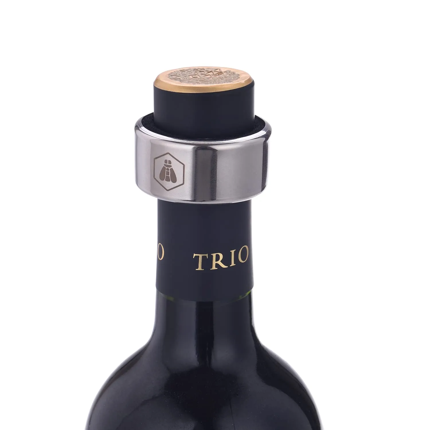 Laguiole en Aubrac Set 3 Accessori Vino Sommelier Marrone