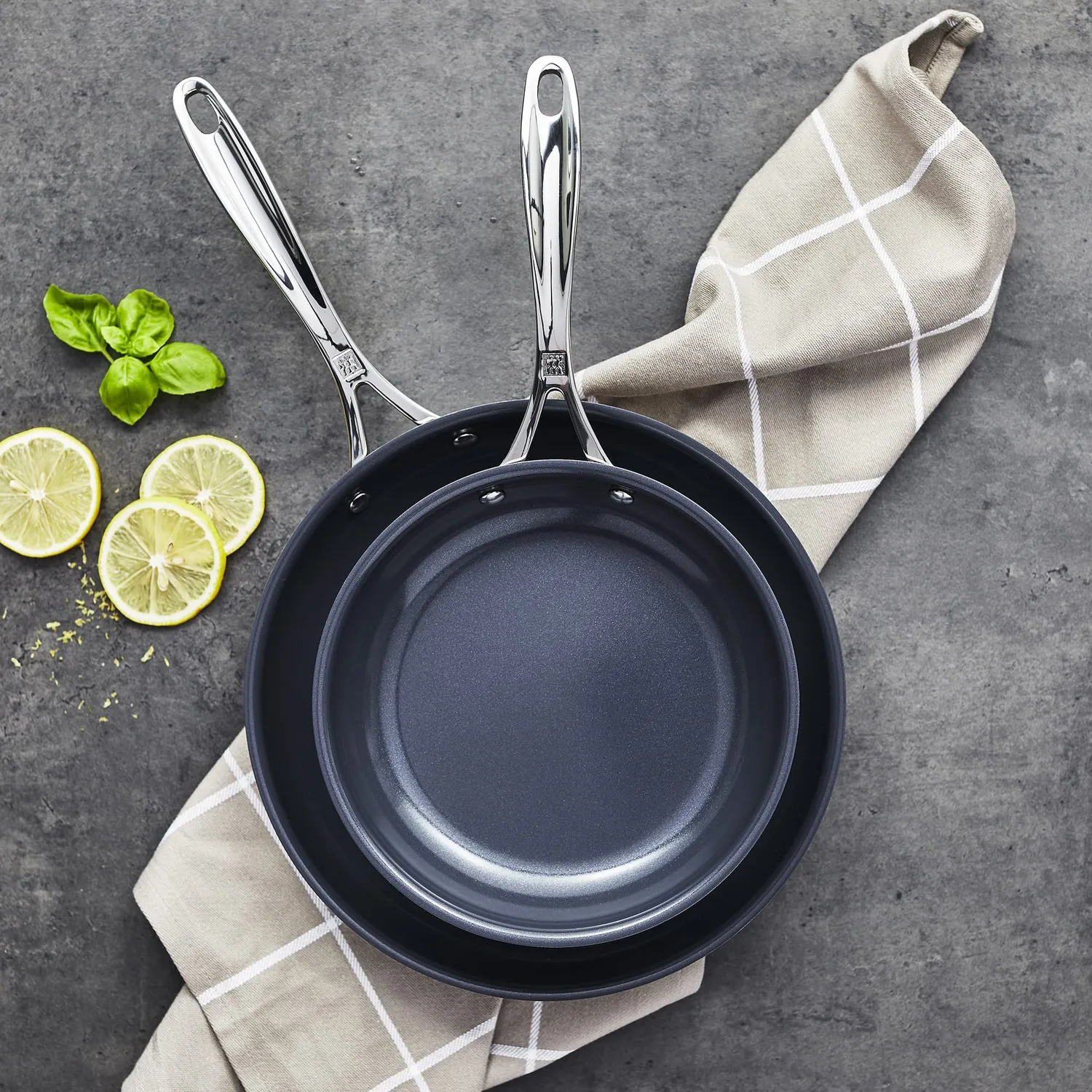 Zwilling Clad CFX set 2 padelle ceramica inox